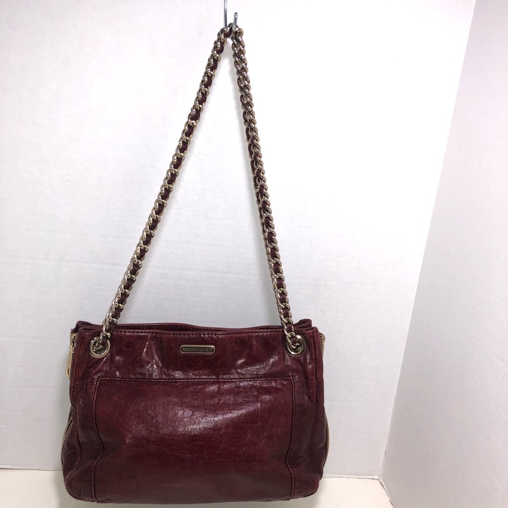 Rebecca Minkoff Swing Leather Chain Shoulder Bag Satchel